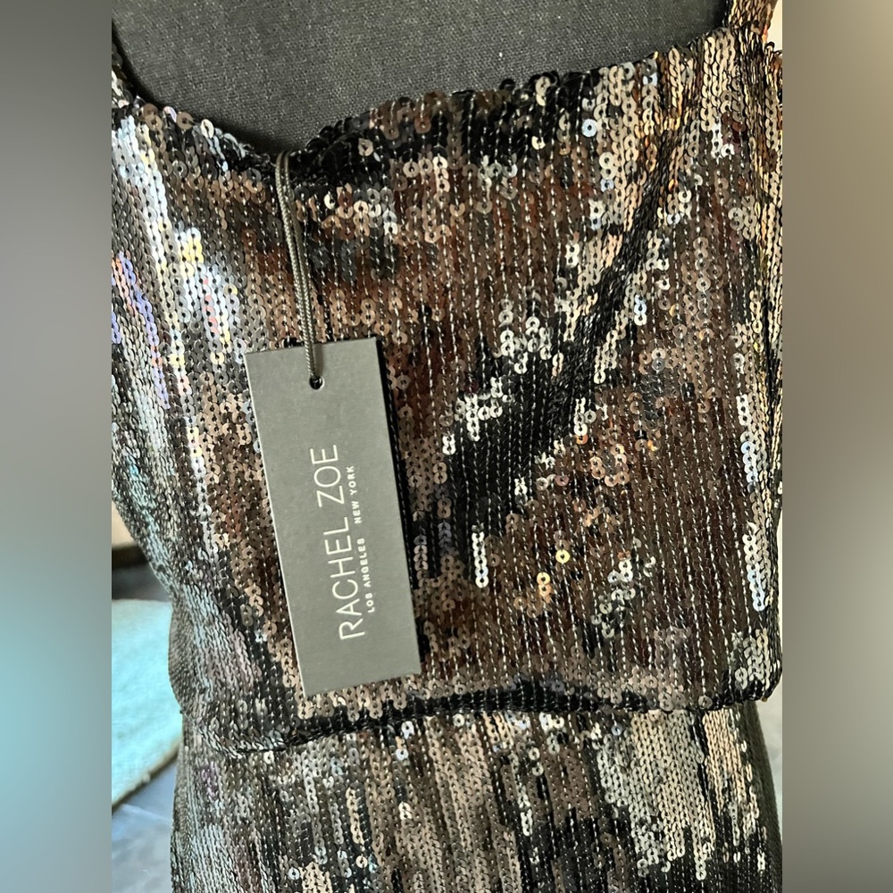 Nwt Rachel Zoe Sequin Set In Black Size Large - image 6